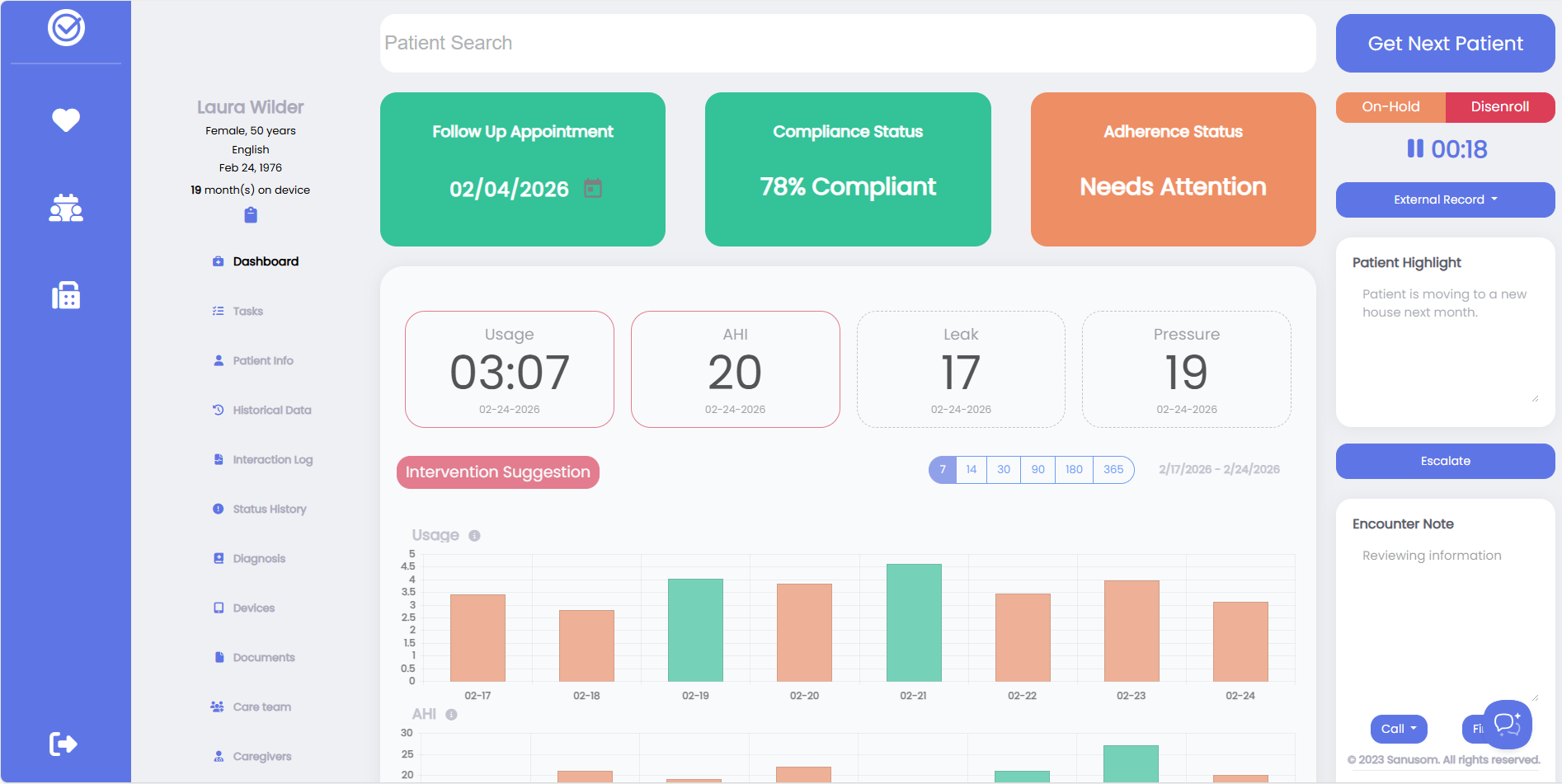 Sleep Coach Dashboard